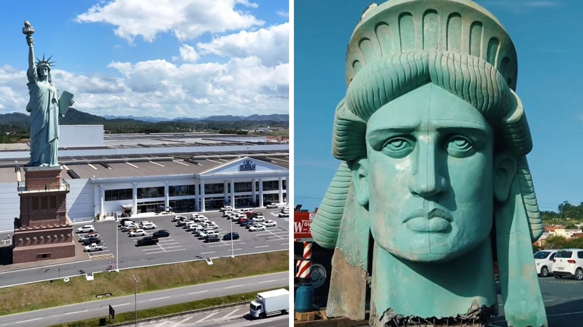 Há 15 anos, Luciano Hang inaugurava megaestátua de 57 metros com elevador e vista para o mar em cidade de belas praias em SC