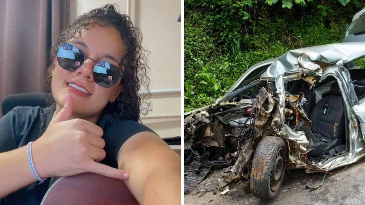 Mulher que morreu após batida violenta entre carro e caminhão na SC-157 é identificada e amigos lamentam: ‘Para sempre em nossos corações’