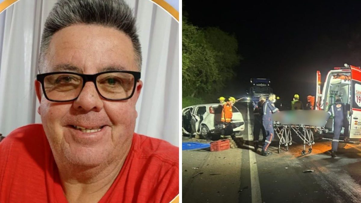Homem que morreu em acidente violento entre dois carros e uma carreta na BR-116 em SC tinha 55 anos e era pai e avô