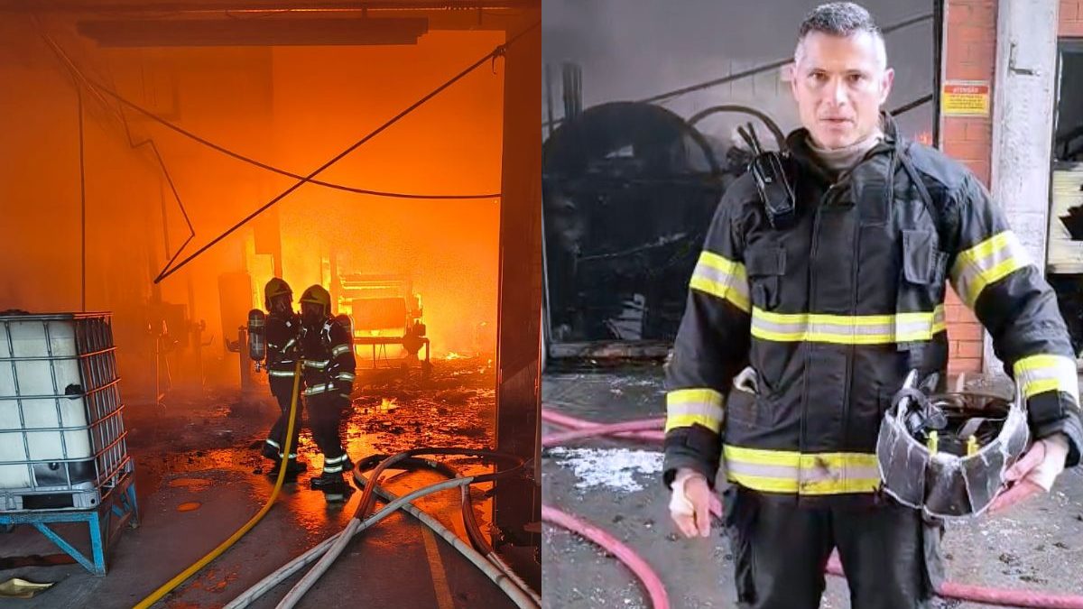 Após incêndio de grandes proporções em Blumenau, comandante detalha operação: ‘Danos materiais foram consideráveis’