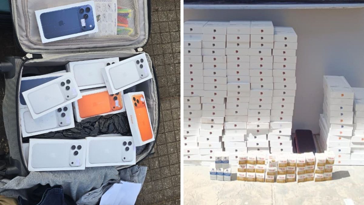 Polícia apreende 140 iPhones e medicamentos para emagrecimento avaliados em R$ 1,5 milhão durante abordagem