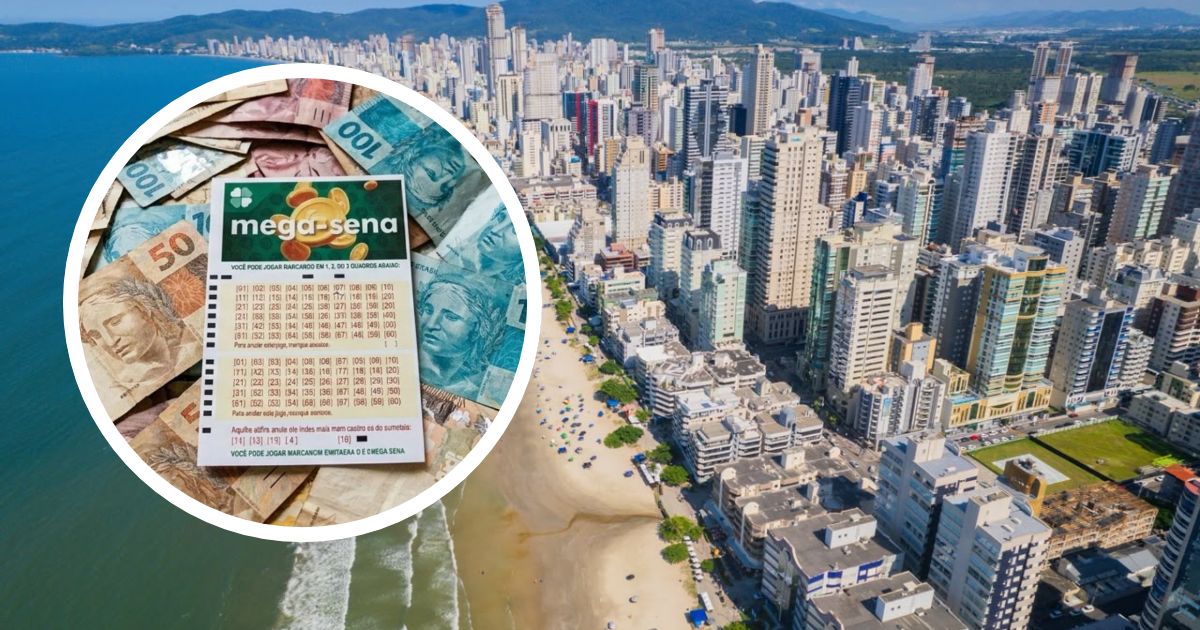 Sortudo de praia ‘supervalorizada’ de SC leva bolada em Mega-Sena de R$ 300 milhões