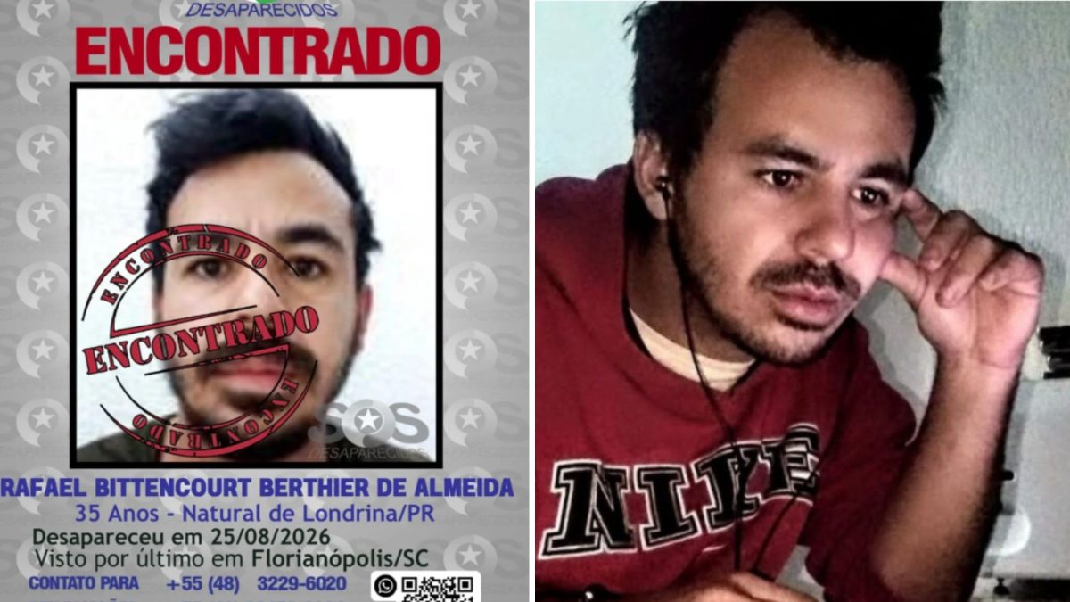 Influencer mochileiro desaparecido há mais de um mês é localizado; ele havia saído de casa com destino a SC e foi encontrado com marcas de agressão