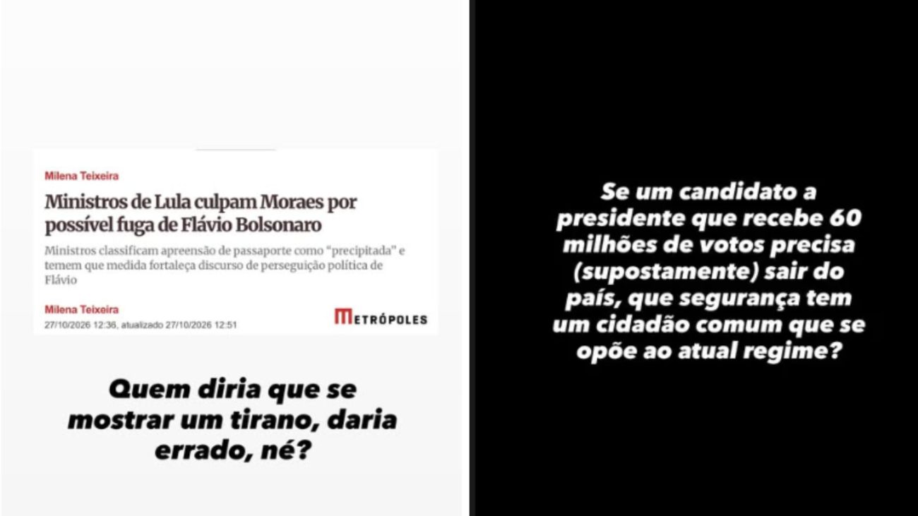 Stories de Nikolas Ferreira questionaram postura de MoraesFoto: Instagram/Reprodução/ND Mais