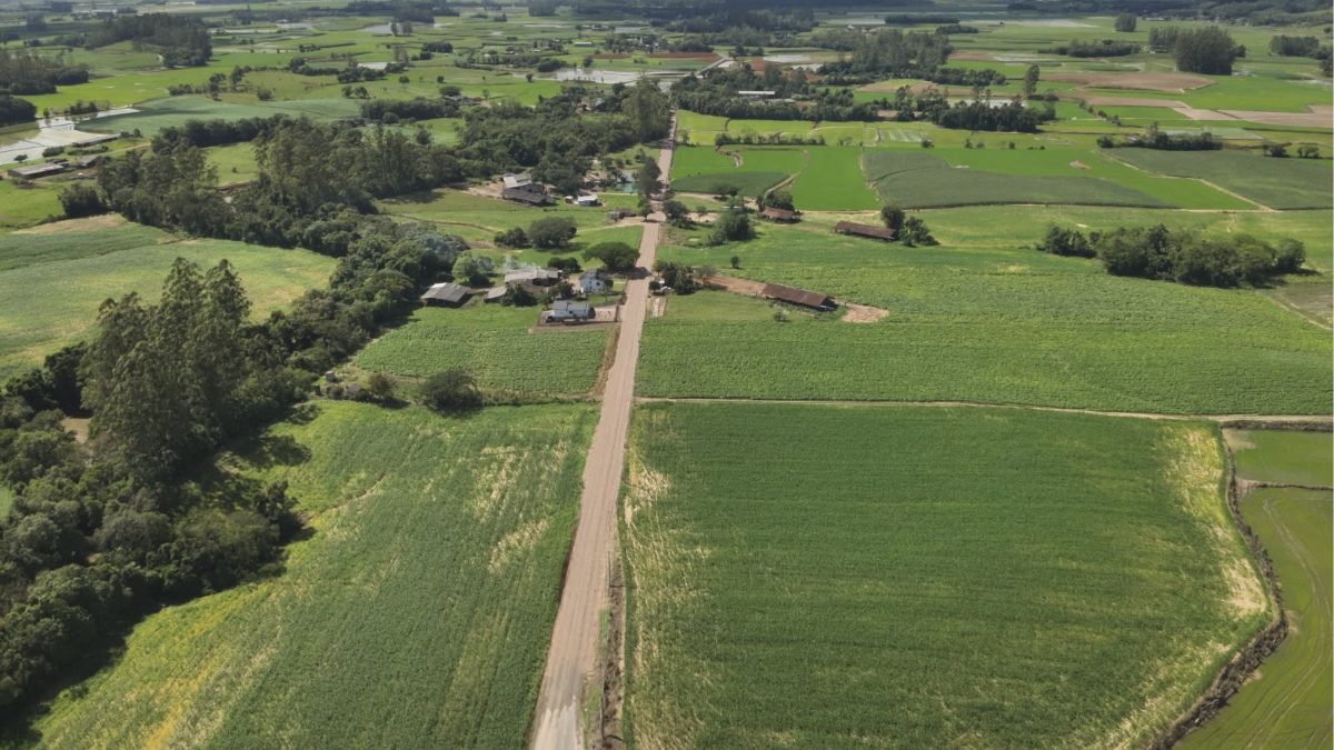 Obra de R$ 1,26 milhão avança e maiores produtores de arroz de SC terão ligação entre municípios pavimentada - Foto