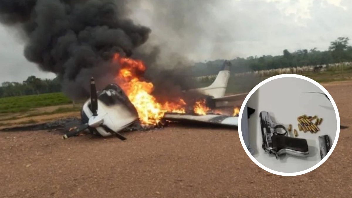 Piloto de avião suspeito vindo da Bolívia que entrou em território brasileiro e foi interceptado pela FAB morre em confronto após colocar fogo na aeronave em MT