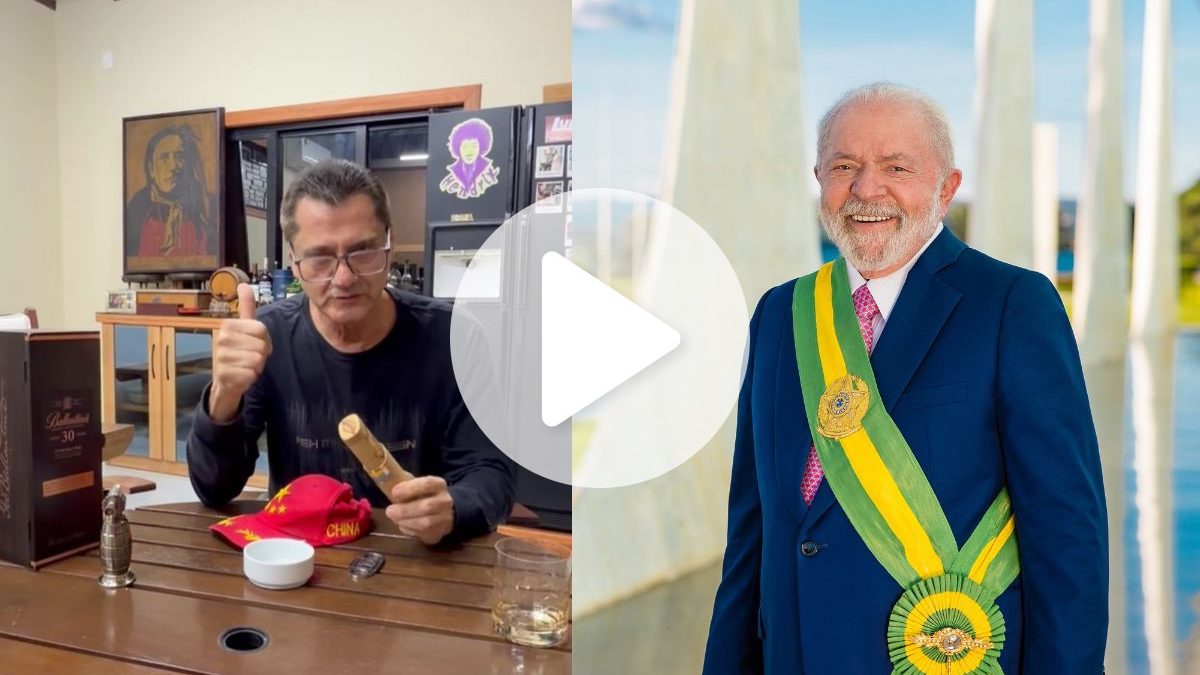 Ex-prefeito de cidade de SC acende ‘charuto da paz’ em comemoração a reeleição de Lula e dispara: ‘País voltou a ter sanidade’