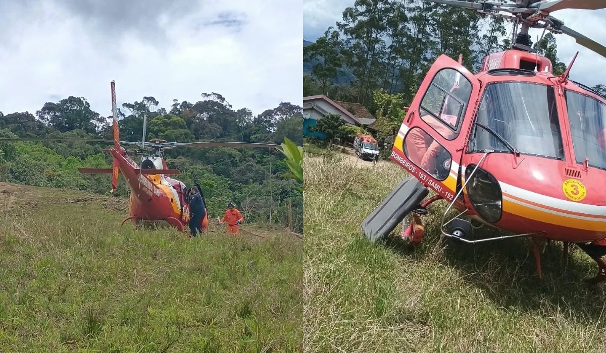 Trabalhador de 57 anos fica ferido após trator tombar em Apiúna