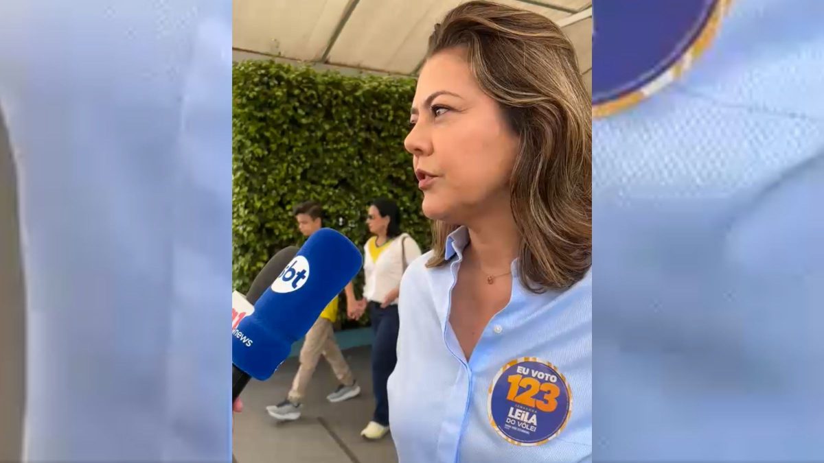 Candidata à reeleição ao Senado, Leila do Vôlei vota em Brasília e dispara contra adversários no DF