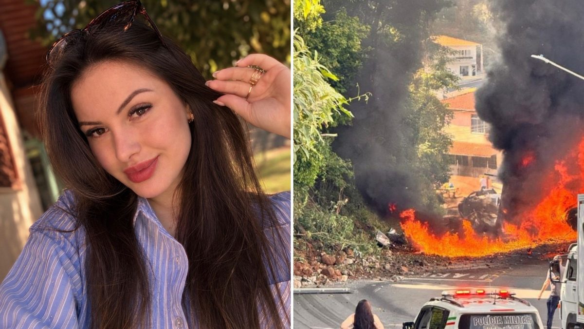 Cantora de dupla sertaneja escapa de carro atingido por incêndio em grave acidente em Santa Catarina