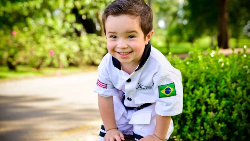 Diagnosticado com transtorno do espectro autista (TEA) em fevereiro de 2024, Pietro recebe acompanhamento de profissionais de diferentes áreas - Arquivo pessoal