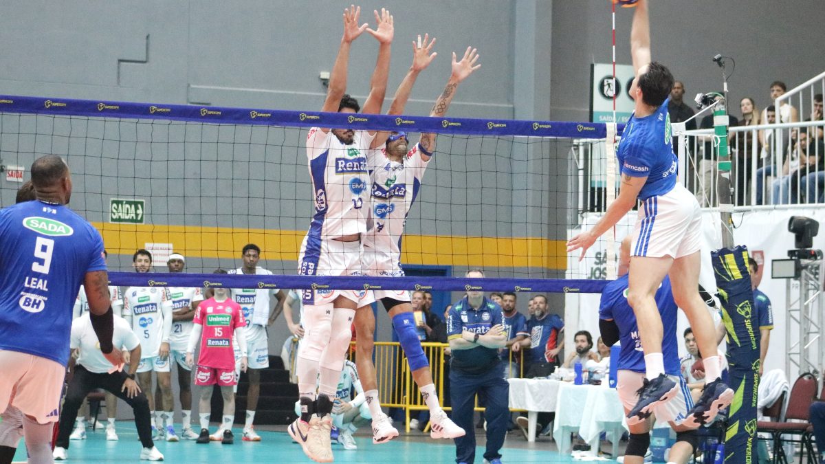 Sada Cruzeiro conquista a oitava Supercopa ao vencer o Vôlei Renata/Campinas em decisão emocionante em São José