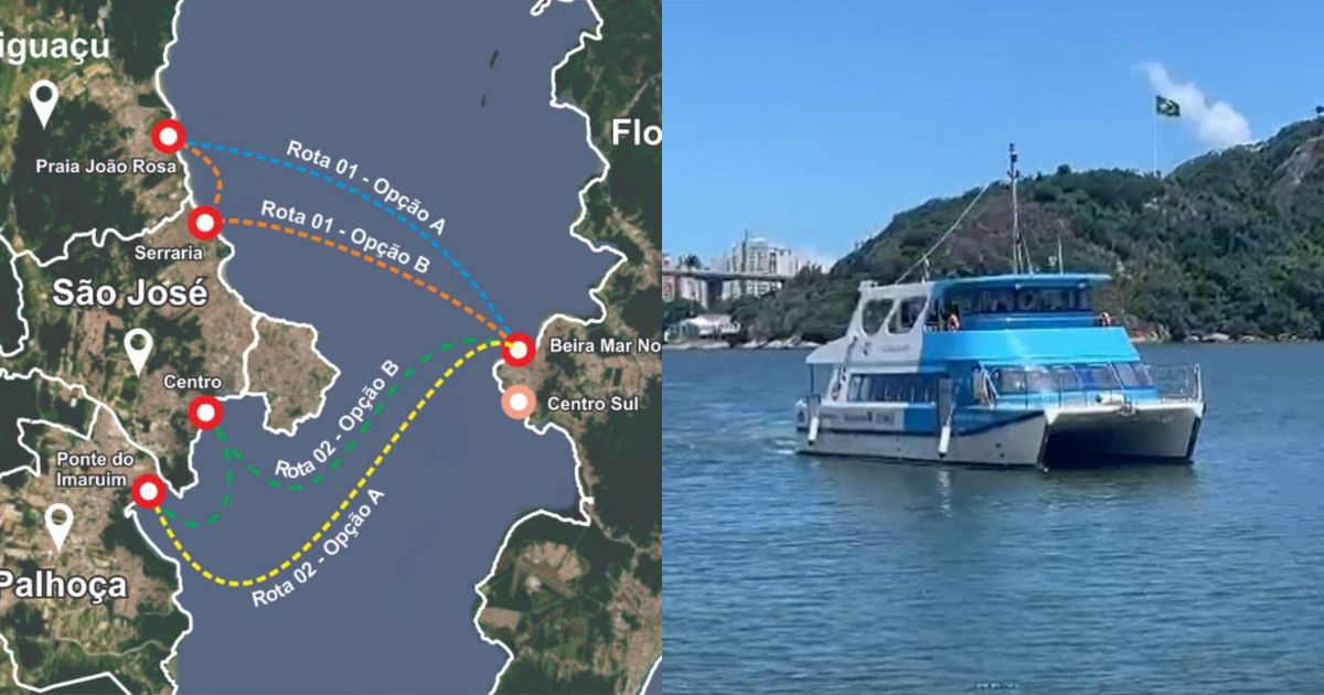 Estado começa a traçar rotas para implementar transporte aquaviário que vai interligar municípios da Grande Florianópolis pelo mar - Foto