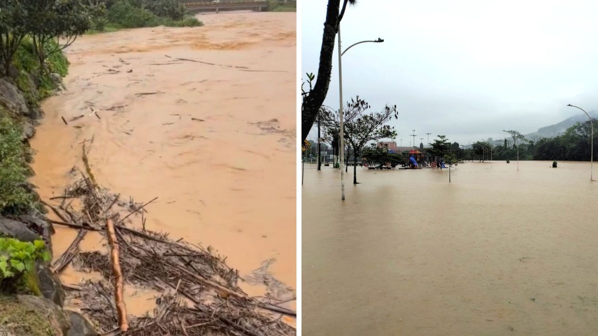 🚨 ALERTA-VIZINHO! Temporal castiga o Norte de SC: rios sobem e aulas são suspensas