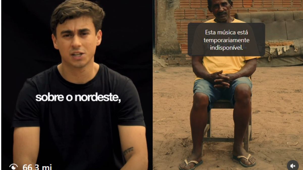 ‘Não calem os nordestinos’: vídeo de Nikolas Ferreira com mais de 66 mil visualizações fica sem áudio e web aponta censura