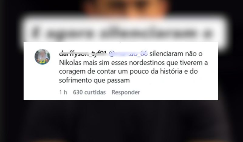 Web reage e alega censura em áudio de vídeo sobre o Nordeste - Nikolas Ferreira/@nikolasferreiradm/Instagram
