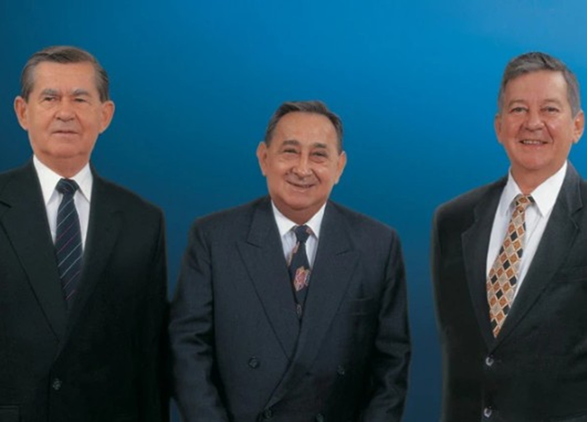 Em 16 de setembro, Werner Ricardo Voigt, Eggon João da Silva e Geraldo Werninghaus fundaram a Eletromotores JaraguáFoto: WEG/Divulgação/ND Mais