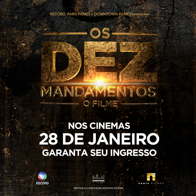 Pré-venda de ingressos para Os Dez Mandamentos – O Filme