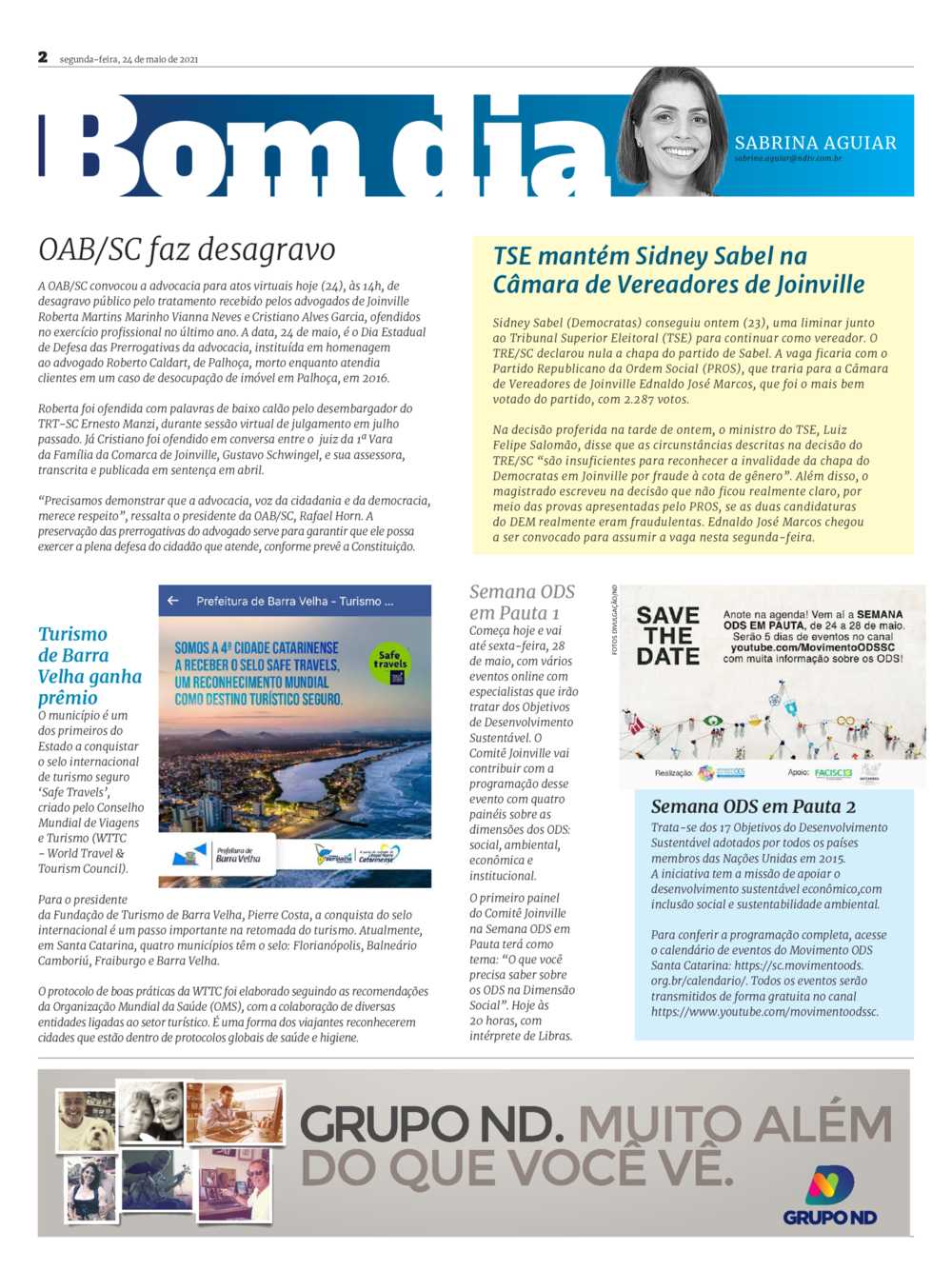 Jornal ND Joinville - 24/05/2021 - Edição digital | ND Mais